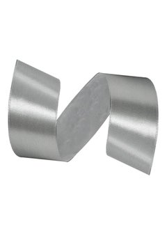Unique Silver Ribbon 1-1/2 Inch, 25 Yards Grey Satin Fabric Ribbons for Gift Wrapping, Christmas Garland, Christmas Tree Ornaments, Bows Making, DIY Crafts, Sewing Projects and Wedding Party  - Image 2