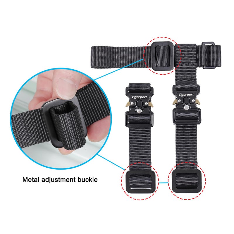 Vigorport Luggage Straps, Luggage Connector Straps for Suitcases Add A Bag and Connect Your 2 Suitcases Together Adjustable Attachment Accessories Belts (1'' Width S Size) - Image 4