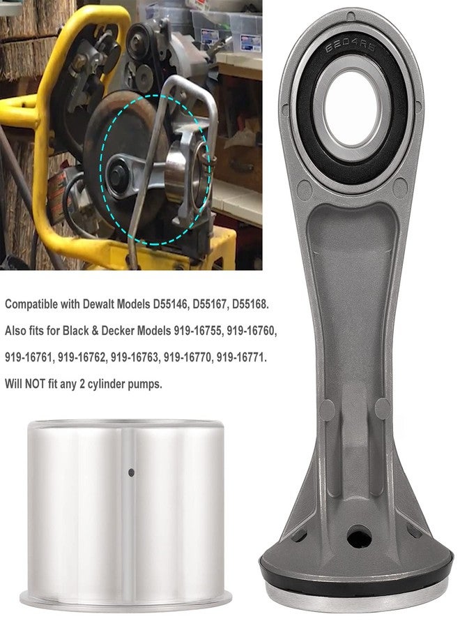 Bonbo مجموعة قضيب مكبس ضاغط الهواء N038785 N021229 N021725 طقم مكبس بديل لـ Dewalt D55146 D55167 D55168 - Image 3
