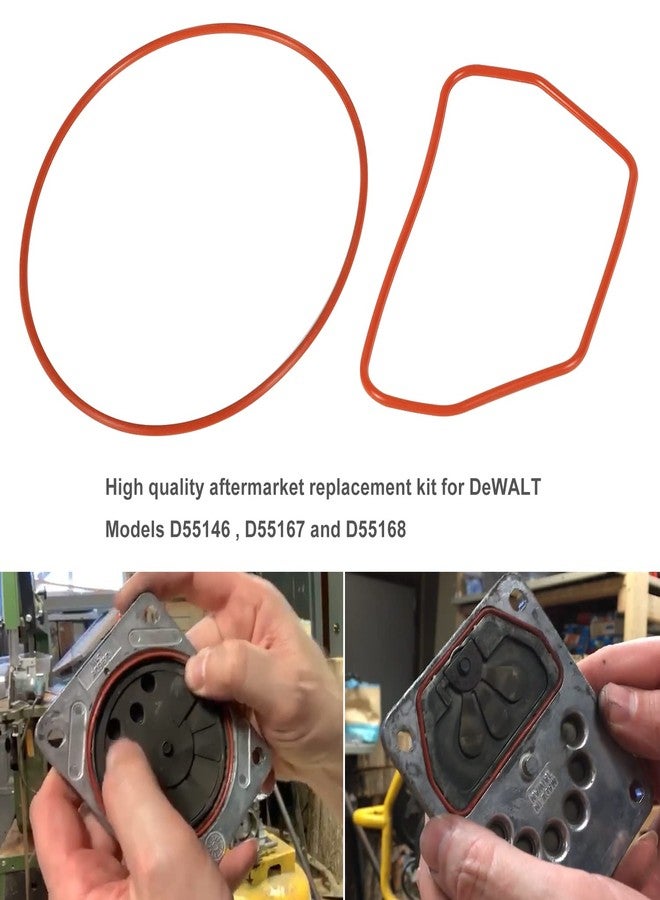 Bonbo مجموعة قضيب مكبس ضاغط الهواء N038785 N021229 N021725 طقم مكبس بديل لـ Dewalt D55146 D55167 D55168 - Image 4