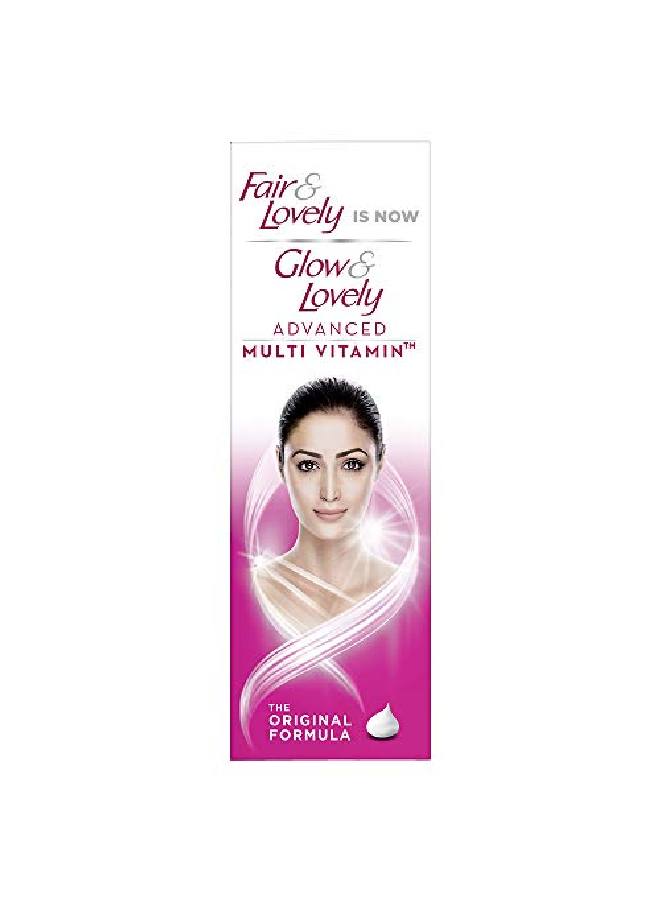Glow & Lovely كريم الوجه متعدد الفيتامينات المتقدم 110 جرام مرطب يومي لإشراق البشرة بعامل حماية من أشعة الشمس 15 مع فيتامين إي وفيتامين سي والنياسيناميد - Image 1