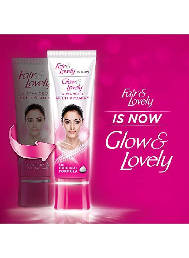 Glow & Lovely كريم الوجه متعدد الفيتامينات المتقدم 110 جرام مرطب يومي لإشراق البشرة بعامل حماية من أشعة الشمس 15 مع فيتامين إي وفيتامين سي والنياسيناميد - Image 5