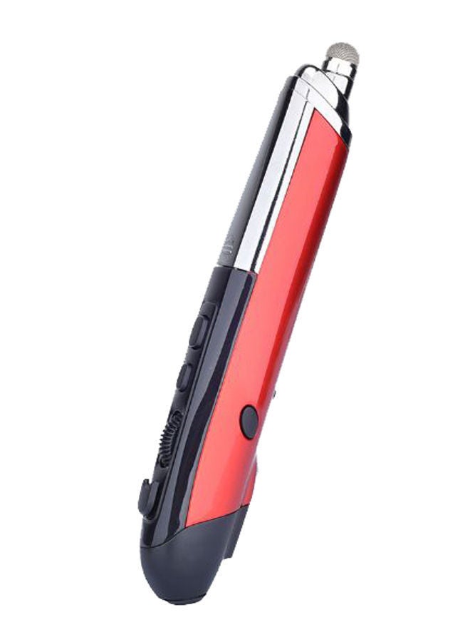 NIBEMINENT Wireless Optical Touch-Pen Mouse Red/Silver/Black 