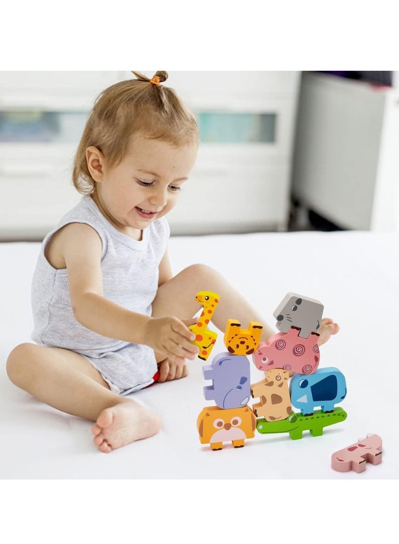 Montessori Toys for 1 2 3 4 Year Old Year, Wooden Blocks Sorting & Stacking Toys Gifts for 2-4 Year Old Girl Boy Toddlers, Kids Preschool Educational Toys Fine Motor Skills Learning Games Puzzles Toy - Image 4