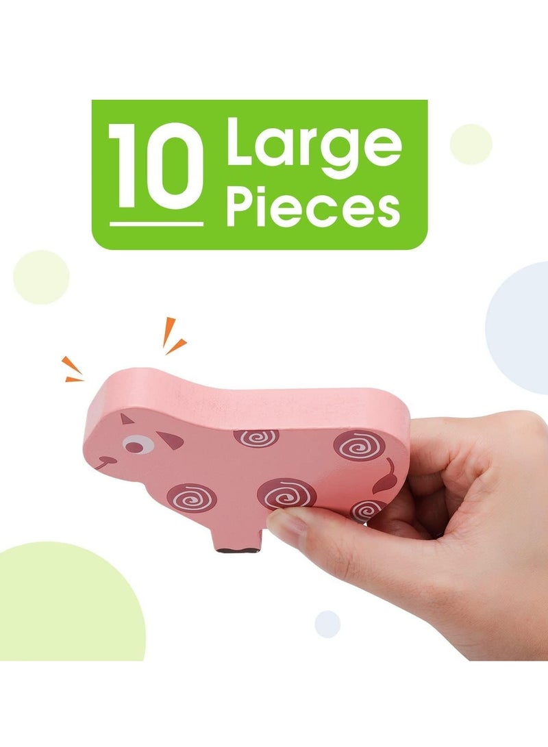 Montessori Toys for 1 2 3 4 Year Old Year, Wooden Blocks Sorting & Stacking Toys Gifts for 2-4 Year Old Girl Boy Toddlers, Kids Preschool Educational Toys Fine Motor Skills Learning Games Puzzles Toy - Image 2