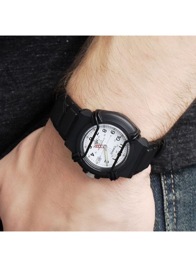 كاسيو ساعة يد بعقارب وبسوار من السيليكون طراز HDA-600B-7BV - مقاس 41 مم - لون أسود رجال - Image 3