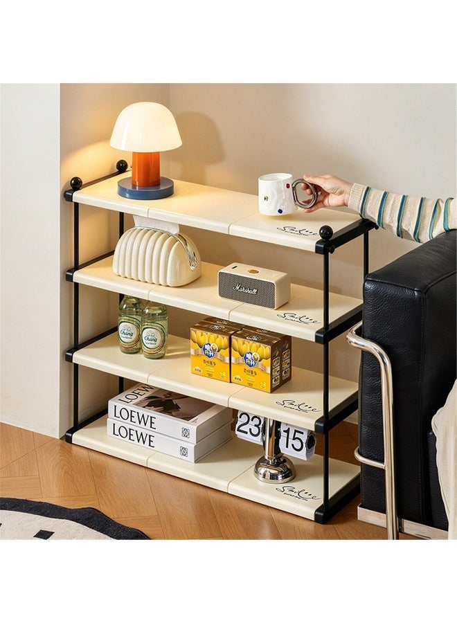 4-Tier Shoe Rack, Freestanding Vertical Shoe Storage Organizer, Large Capacity Shoe Shelves for Entryway and Closet, Easy Assembly and Space-Saving, 73.5*25*63cm (White) - Image 1