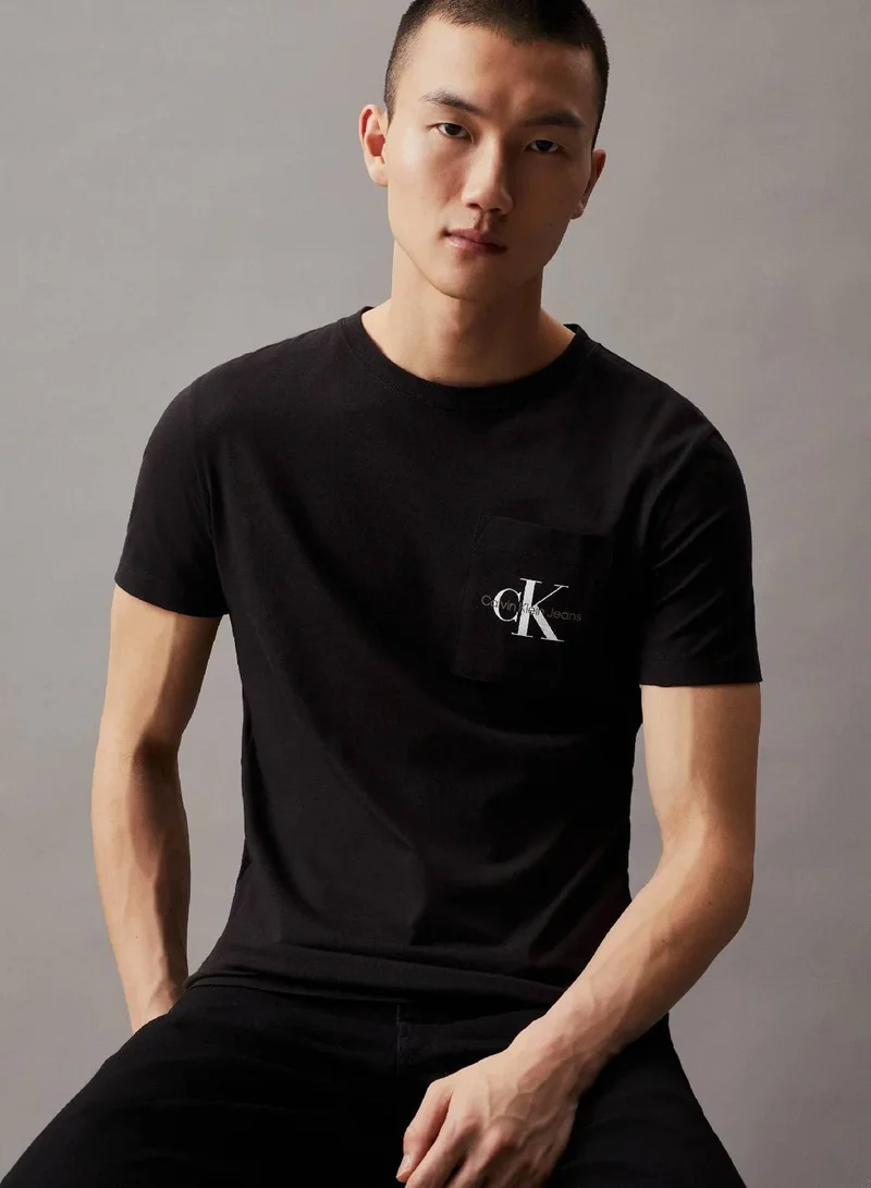 Calvin Klein Jeans Slim Monogram Pocket T-Shirt