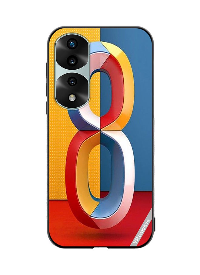 VR CREATIVE - Protective Case Cover For Honor 70 Pro Number 8 Design Multicolour - Image 1