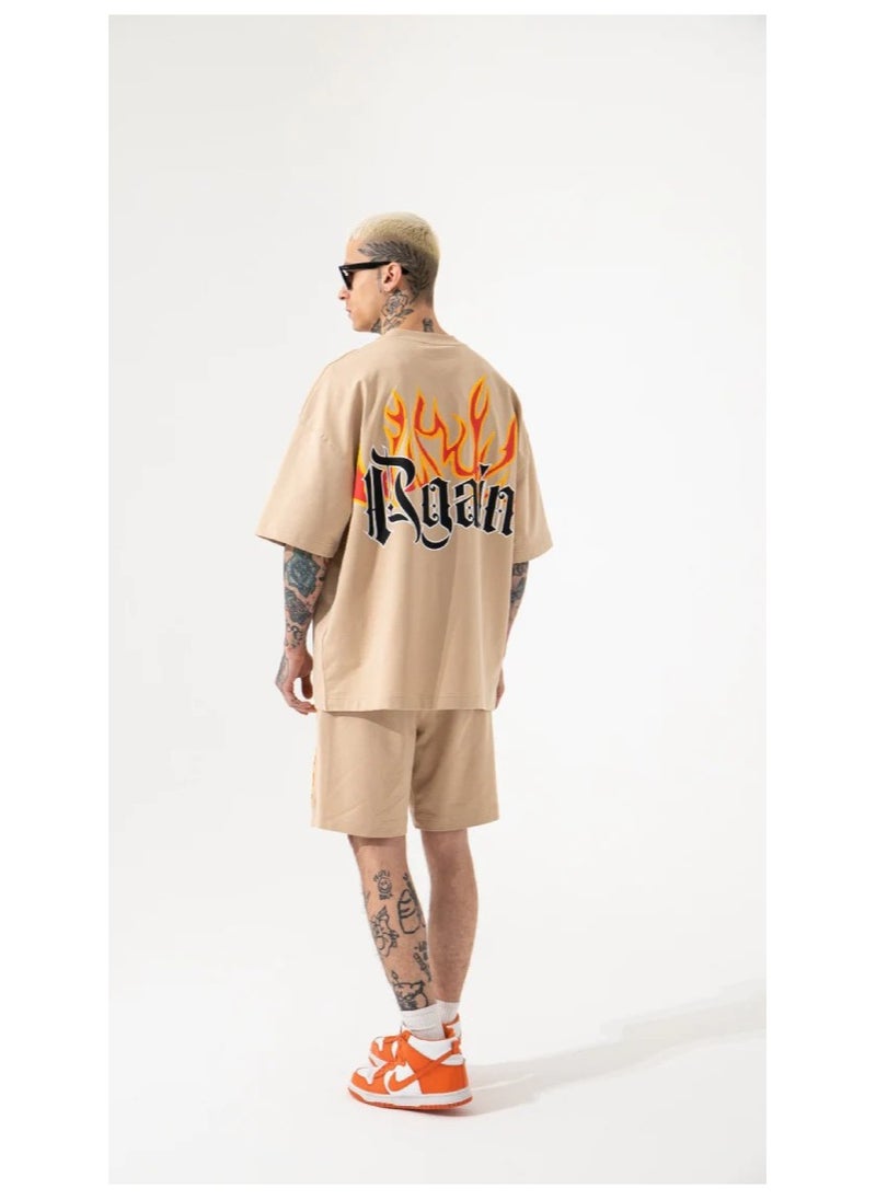 Timo Adams - Timo Adams Born Again Oversized Men Set | Gym Clothes for Men Workout Apparel Sets| Pack for Running Football Athletic Exercise Fit for Out T Sports - Image 1