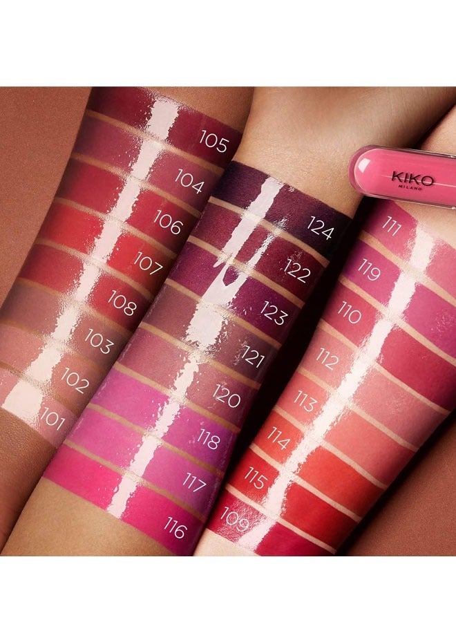 KIKO MILANO Unlimited Double Touch Lipstick Long Lasting Makeup Retention Lips Tint Liquid Lipsticks Waterproof Non-Stick Cup Lipgloss #108 - Image 5