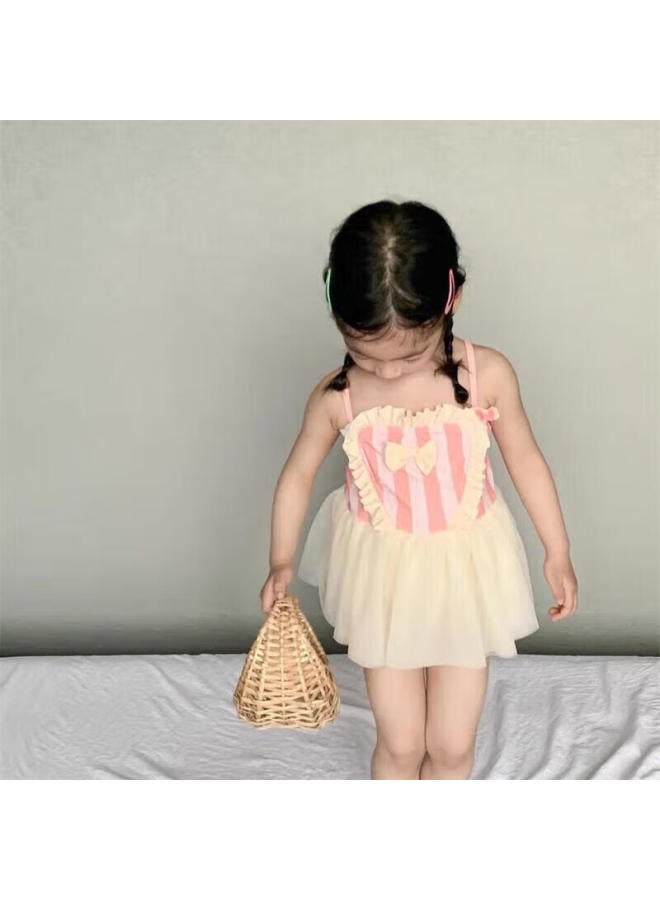 Yuke Girls' Internet-famous Skirt-style Swimsuit, Cute Princess Baby Stylish Swimwear, Fashionable Girls' Beach Vacation Swimwear - Image 5