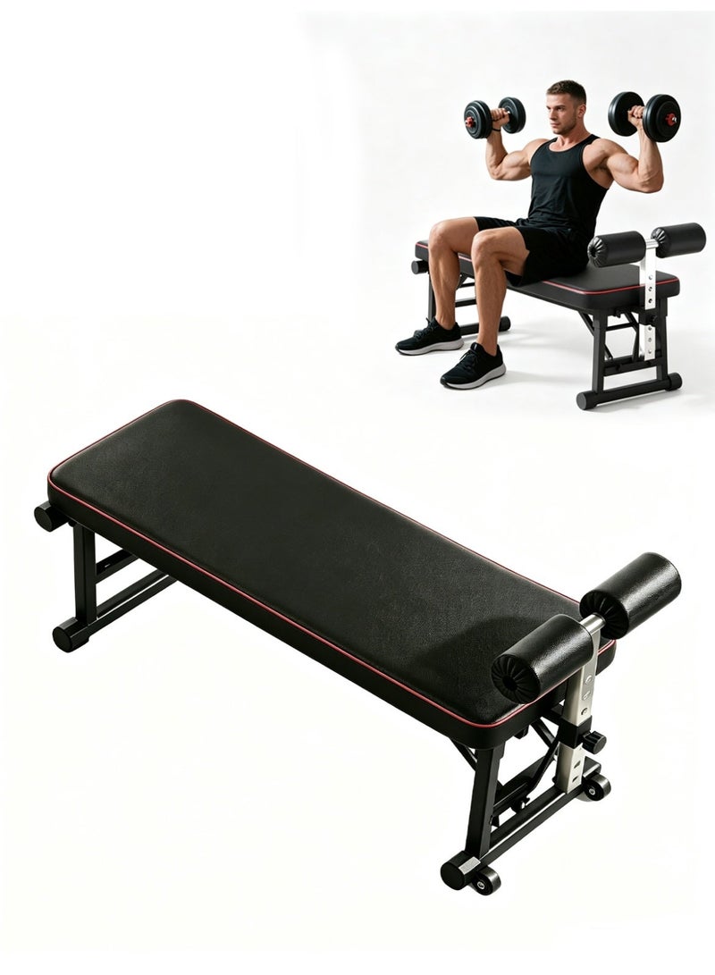 KINGMAZI Adjustable Height Semi Commercial Sit Up Exercise Bench - Image 1