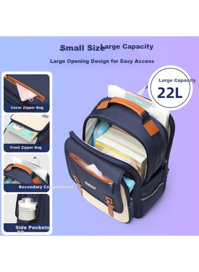 Ninth Castle Dijiuchengbao Schoolbag For Primary School Students Grades 2-6, Spine-protecting And Load-reducing Backpack For Boys And Girls, Children's Anti-drop Backpack - Image 5