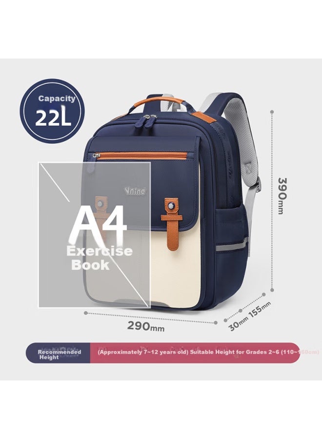 Ninth Castle Dijiuchengbao Schoolbag For Primary School Students Grades 2-6, Spine-protecting And Load-reducing Backpack For Boys And Girls, Children's Anti-drop Backpack - Image 4