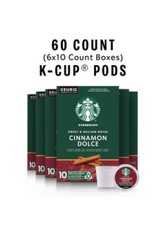 Starbucks Starbucks K-Cup Coffee Pods, Cinnamon Dolce Flavored Coffee for Keurig Brewers, Naturally Flavored, 100% Arabica, 6 boxes (60 pods total)  - Image 2