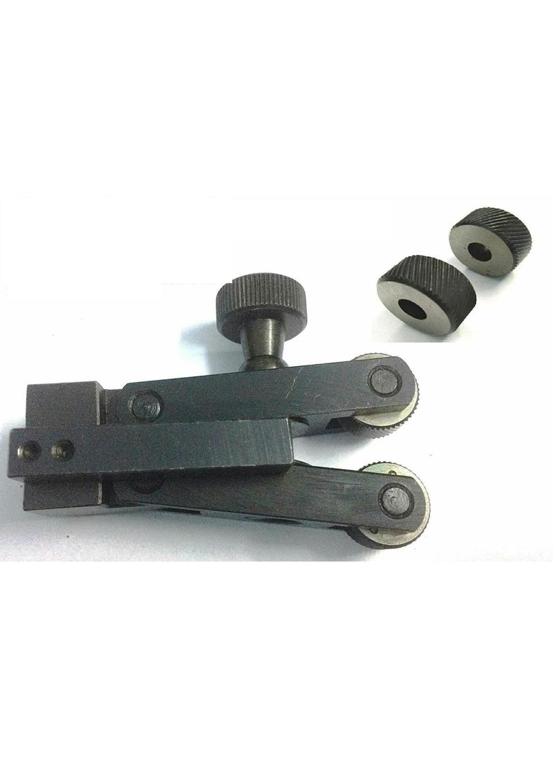 Generic Set 2 Pcs Quality Knurling Tools for Lathes Metalworking 4 Spare Knurls  - Image 2