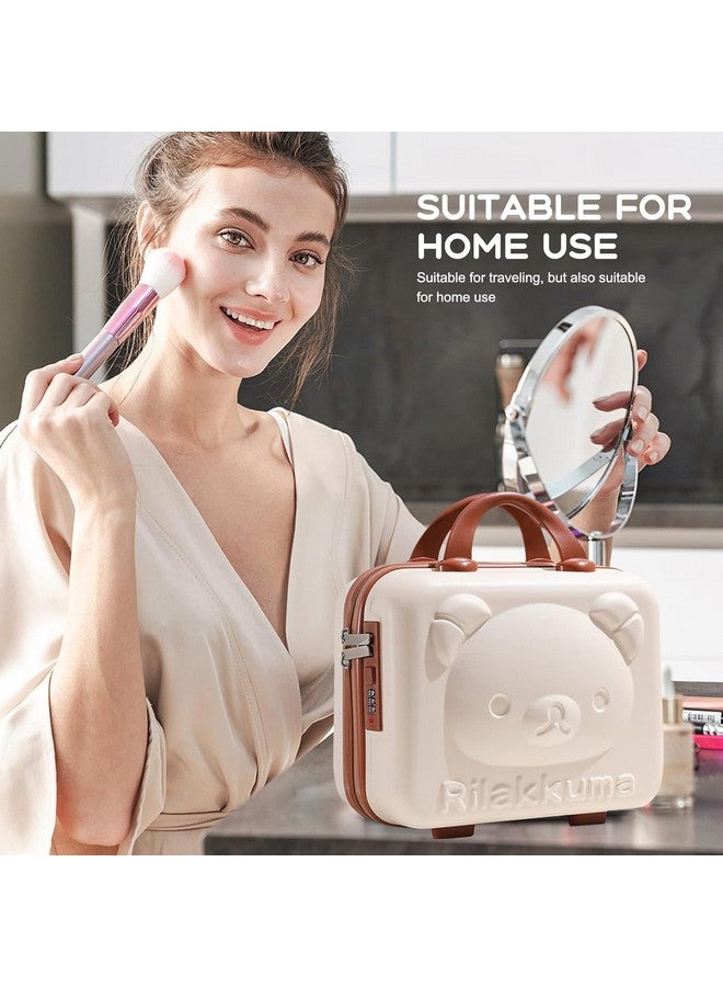 Shrux حقيبة شروكس للنساء منظم مكياج صندوق أدوات التجميل حقيبة سفر | حقيبة منظم مستحضرات التجميل مع مقبض وقفل تركيبي | منظم مكياج للفرش والأدوات الشخصية - Image 5