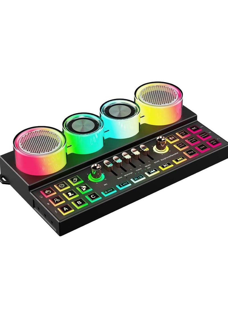 بورودو مكبر صوت متعدد المنصات من Porodo Soundtec Audiolink - أسود  - Image 1