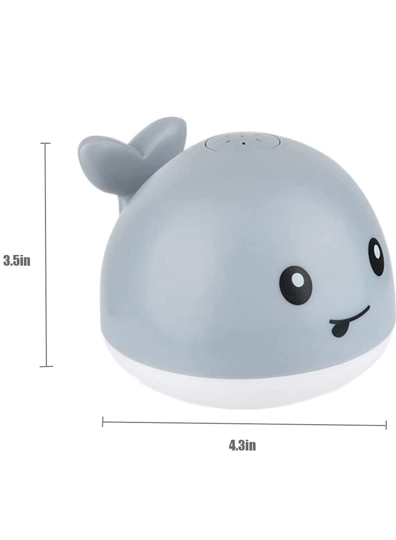 SOLARAE Baby Bath Toys, Light Up Bath Toys with LED Light, Sprinkler Bathtub Toys for Toddlers Infant Kids Boys Girls, Whale Spray Water Bath Toy, Bathtub Shower Pool Bathroom Toy for Baby - Image 4