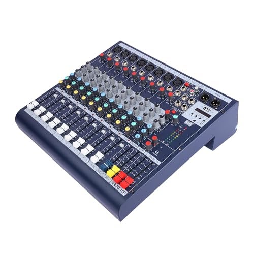 MX 10-Channel Professional Audio Mixer with Bluetooth, USB, MP3 Playback & Stereo/Mic Line Inputs – DJ Console for Live Sound, Recording, and Karaoke - Image 2