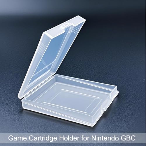 Sanviatime 12Pcs Clear Game Card Case Protective Game Cartridge Case Plastic Game Card Storage Box Dust Cover Game Cartridge Holder for Nintendo Gameboy Color GBC - Image 4