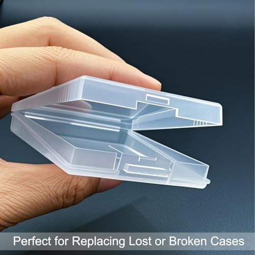 Sanviatime 12Pcs Clear Game Card Case Protective Game Cartridge Case Plastic Game Card Storage Box Dust Cover Game Cartridge Holder for Nintendo Gameboy Color GBC - Image 5