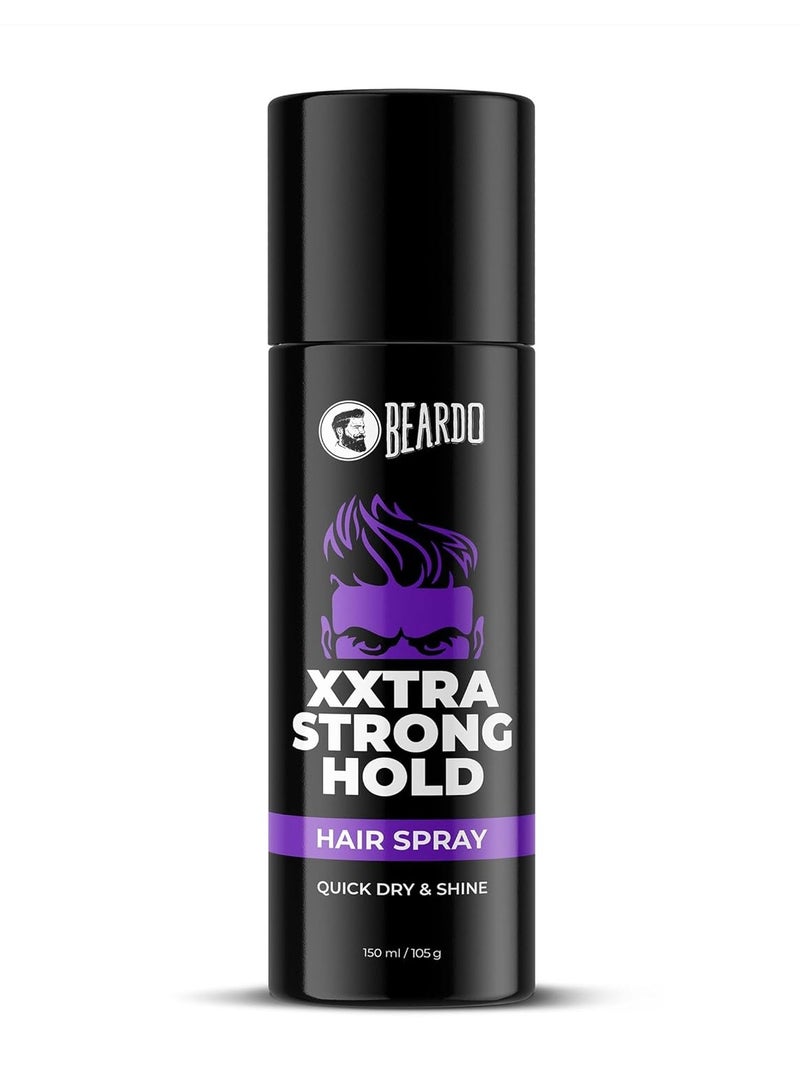 BEARDO Xxtra Strong Hold Hair Spray 150ml - Image 1