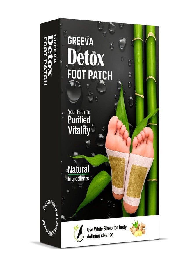 GREEVA Premium Detox Foot patches 60, Cleansing Toxin Remover Foot Pads, Pain Relief,Stress Relief Sleep Patch for Detoxification, For Men & Women (Patches 60) - Image 1