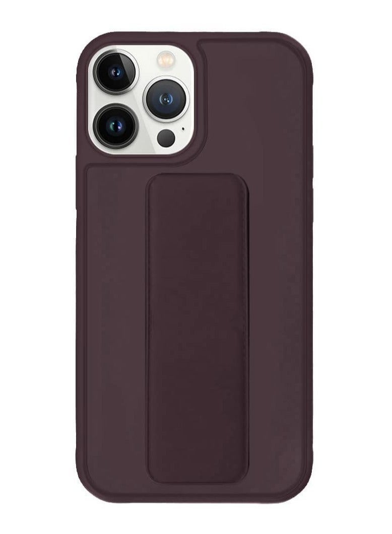 ACLIX iPhone 15 Pro Case 6.1 Inch with Magnetic Stand Holder Premium Silicone Vertical and Horizontal Hand Strap Grip Multi Stand Car Mount Kickstand Case Finger Strap Cover - Image 2