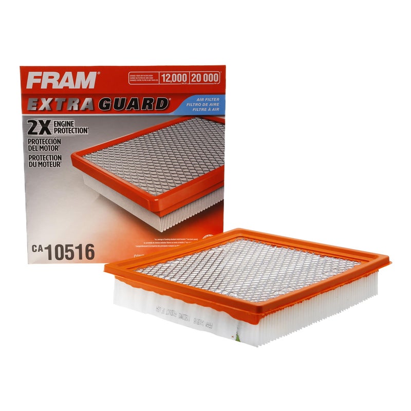 FRAM CA10516 Extra Guard Flexible Rectangular Panel Car Engine Air Filter for Dodge Vehicles