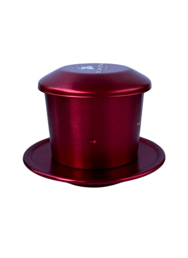 The Caphe Vietnam Coffee Phin Filter - Made with Aluminium | Red Vietnamese Phin Filter | Drip Coffee Maker | Reusable Filters  - Image 3