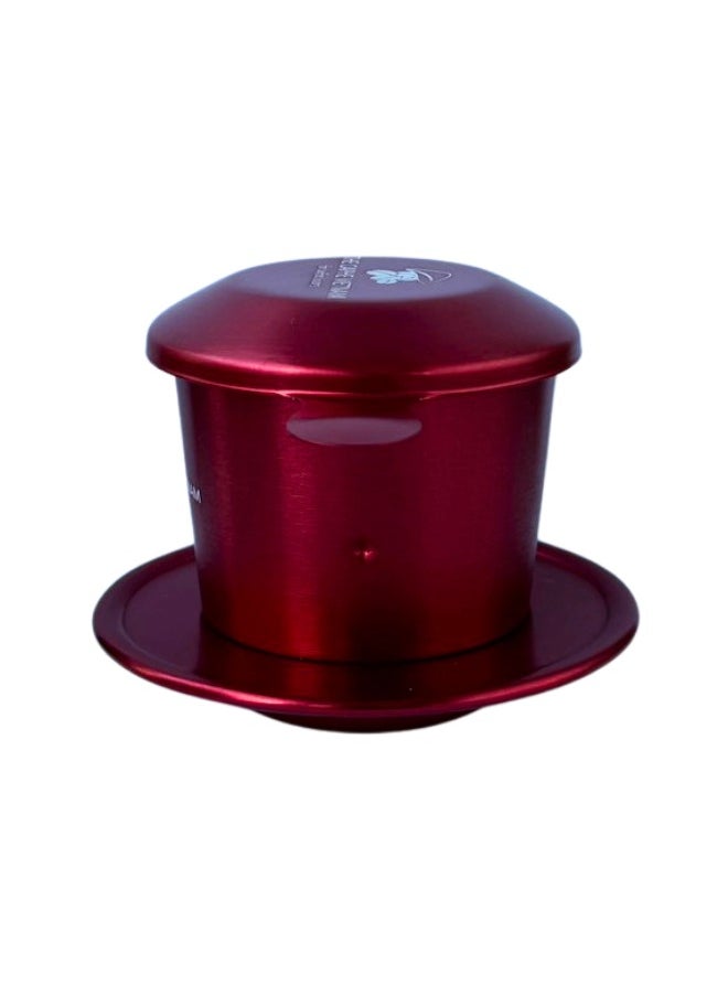 The Caphe Vietnam Coffee Phin Filter - Made with Aluminium | Red Vietnamese Phin Filter | Drip Coffee Maker | Reusable Filters  - Image 4