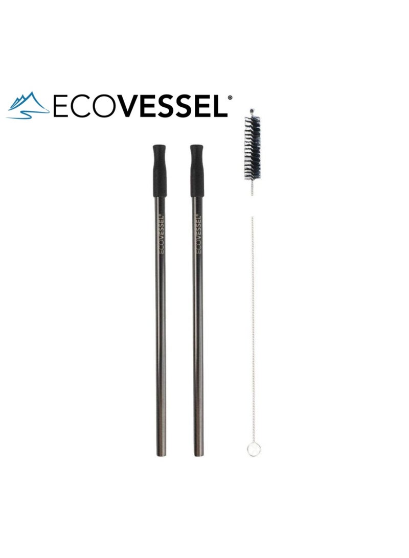 إكو فيسل عبوة من قطعتين من قش الفولاذ المقاوم للصدأ - Image 1