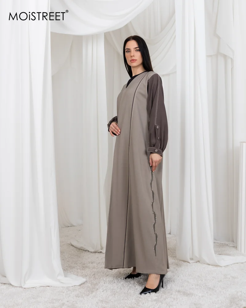 مويستريت عباية مويسترت ميلانج مطرزة