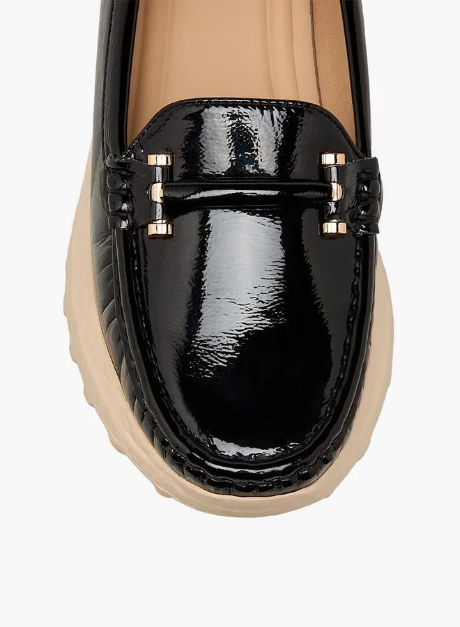 Le Confort BLACK Women Metal Accent Loafers for Women | Best Price UAE