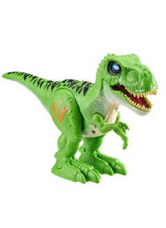ROBO ALIVE ZURU ROBO ALIVE Attacking T-Rex Series 2, Dinosaur Toy, Battery-Powered Robotic Toy (Green) for Ages 3+  - Image 1