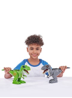ROBO ALIVE ZURU ROBO ALIVE Attacking T-Rex Series 2, Dinosaur Toy, Battery-Powered Robotic Toy (Green) for Ages 3+  - Image 4