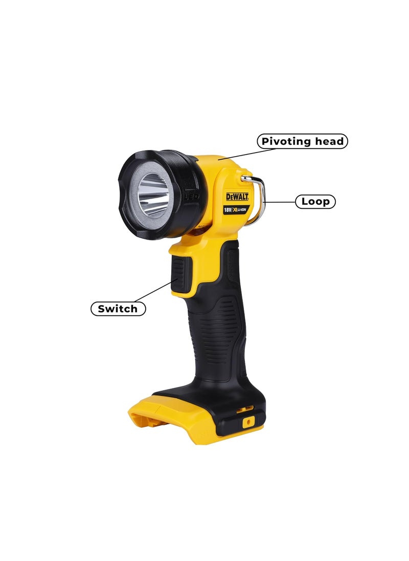 DEWALT Dewalt DCL040XJ 18 Volt Liion XR Cordless LED Pivot Light with 110 Lumen Output and 6 Hrs runtime on Single Battery Charge Bare Tool  - Image 3