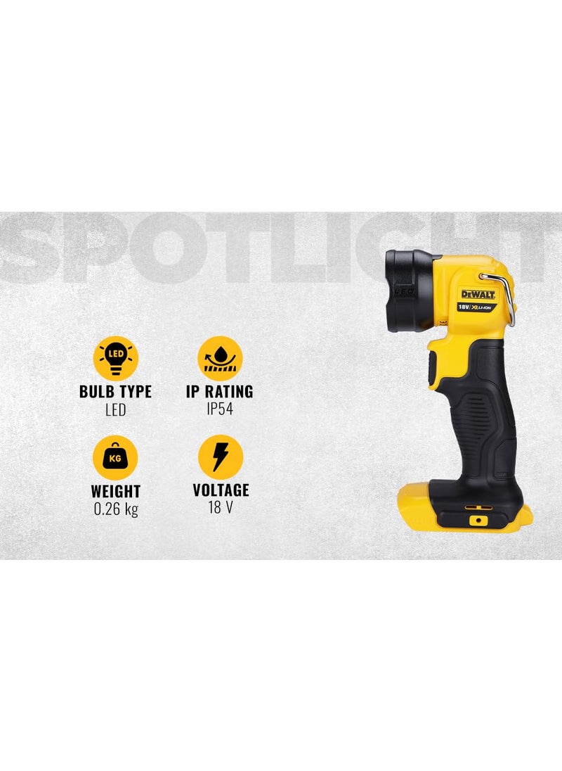 DEWALT Dewalt DCL040XJ 18 Volt Liion XR Cordless LED Pivot Light with 110 Lumen Output and 6 Hrs runtime on Single Battery Charge Bare Tool  - Image 2