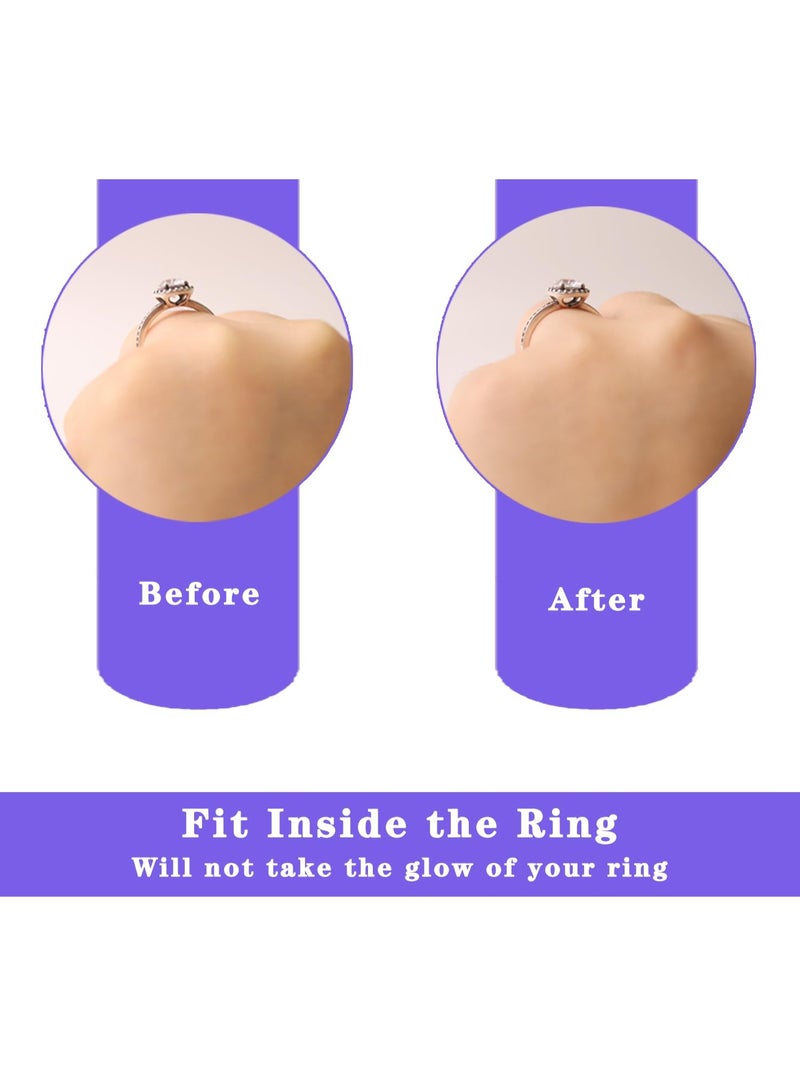 NXT Ring Sizer Adjuster for Loose Rings, 16 Pack 4 Sizes Invisible Ring Guards for Women and Men,Clear Silicone Ring Size Adjuster,Ring Resizer Tightener Spiral Ring Spacers Fitter - Image 5