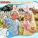 FIALAME Easter Bunny Bubble Gun for Kids 2 Pack Rabbit Bubble Machine Kit for Toddlers Easy OneButton Operation Easter Basket Stuffers Gift - Image 4