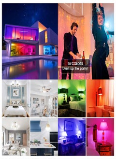 Y&D Color Changing Light Bulb, 17Colors E12 Candelabra Led 3W 350LM Multicolor Bulb with Remote Control, 4 Modes LED Bulbs for Home/Decoration/Party/KTV Mood Lighting (2 Pack)  - Image 5