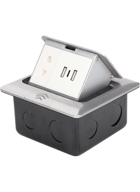 promass Floor socket, IP40 protection American standard flush-mounted table-top socket for household use for