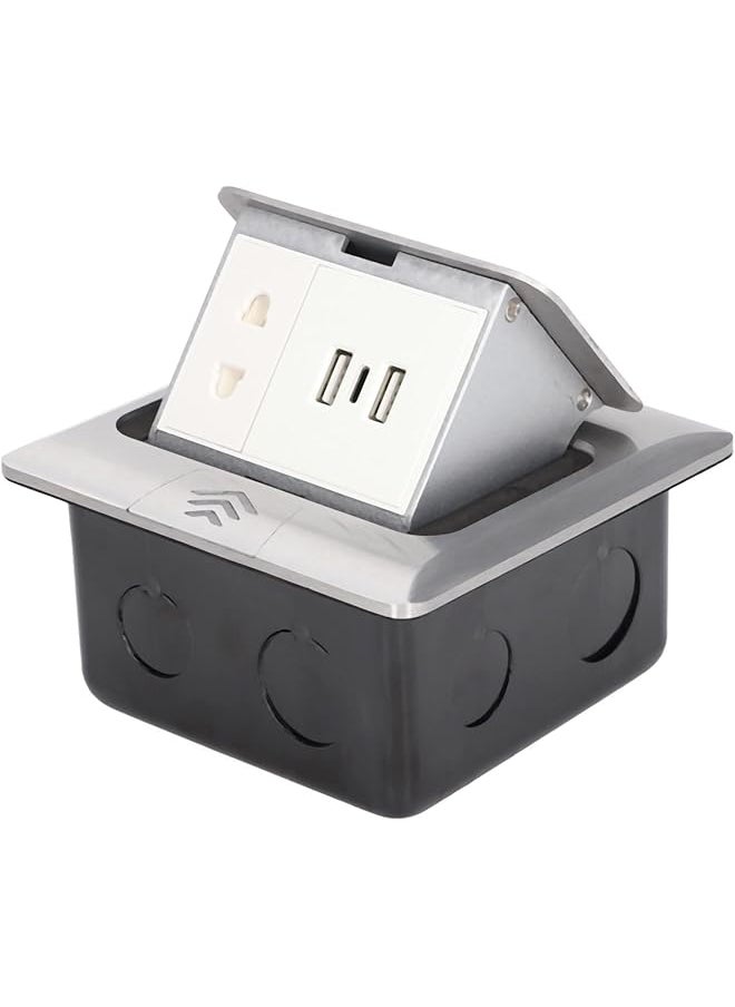 promass Floor socket, IP40 protection American standard flush-mounted table-top socket for household use for