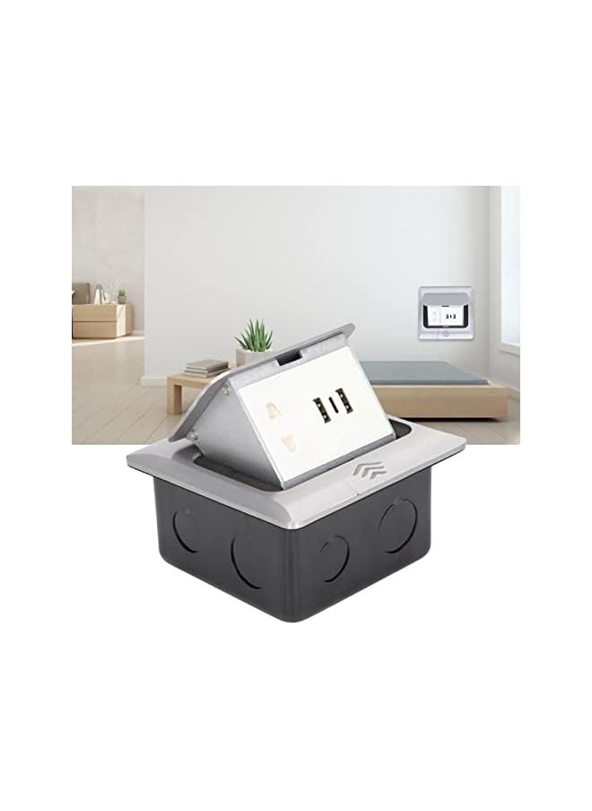 promass Floor socket, IP40 protection American standard flush-mounted table-top socket for household use for