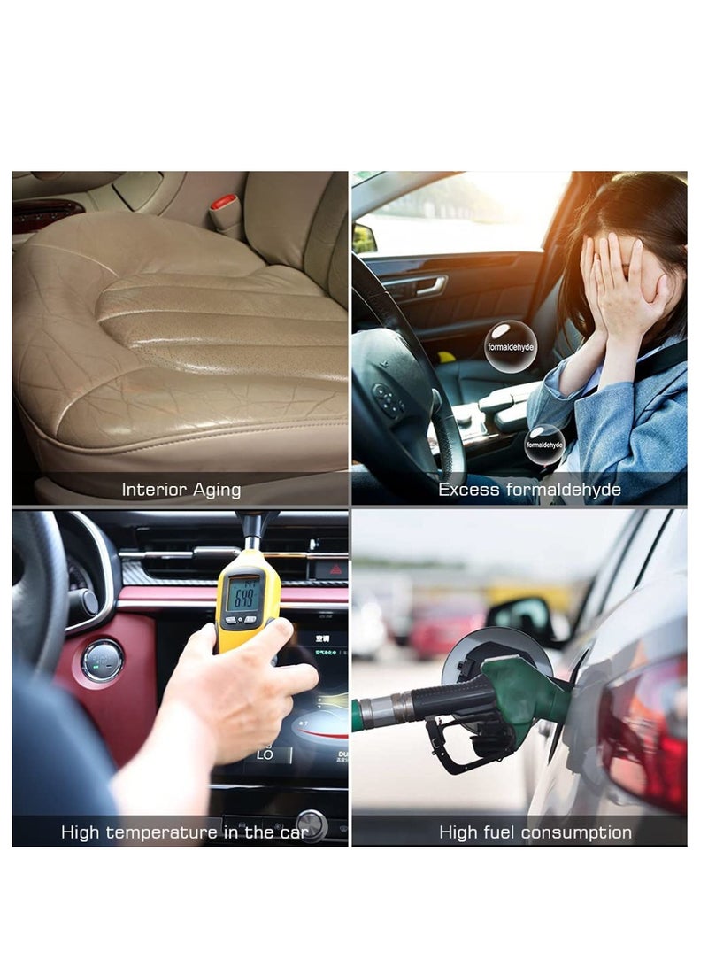 Yuwell Foldable Car Windshield Sunshade Front Windshield Reflective Protector Top Blocks UV Rays And Sun Heat Protection Keeps Vehicle Cooler During Hot Sunny Days 153X70CM  - Image 3