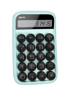 NIBEMINENT Jelly Bean Mechanical Handheld Calculator Sky blue/Black  - Image 1