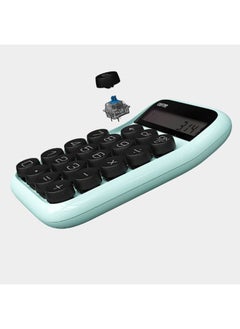 NIBEMINENT Jelly Bean Mechanical Handheld Calculator Sky blue/Black  - Image 3