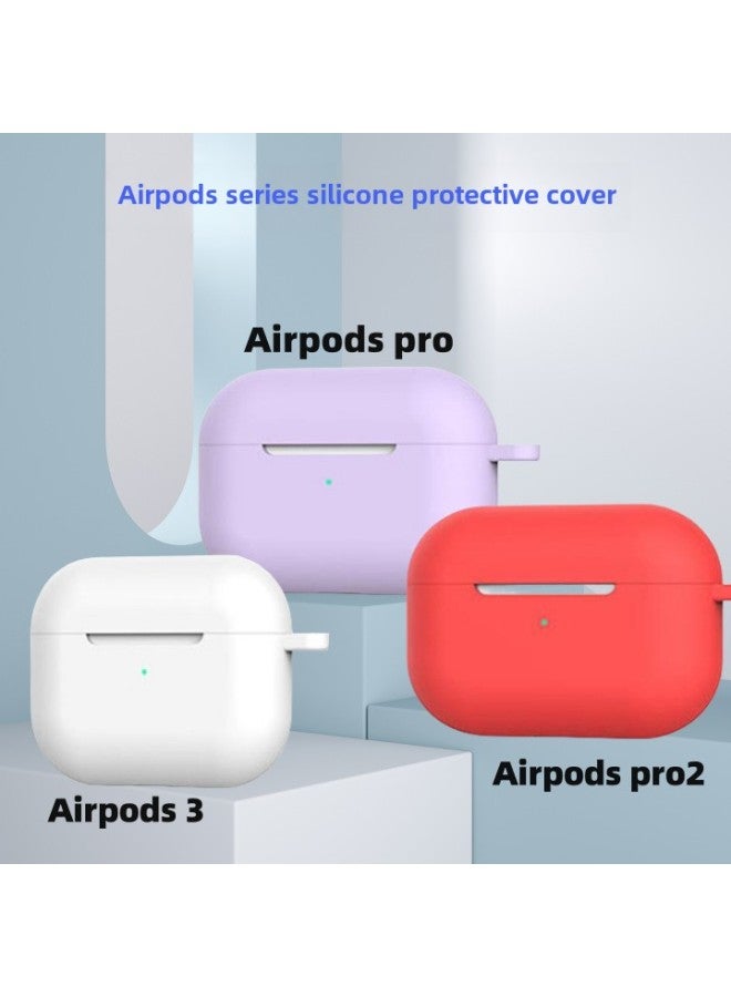 Airpodspro Earphone Case For Apple 3 Generation Bluetooth Headset Protective Cover Airpods Series Protective Shell-Color:Pink-Applicable Model:Airpods Pro2 OPP Packing Carabiner  - Image 5